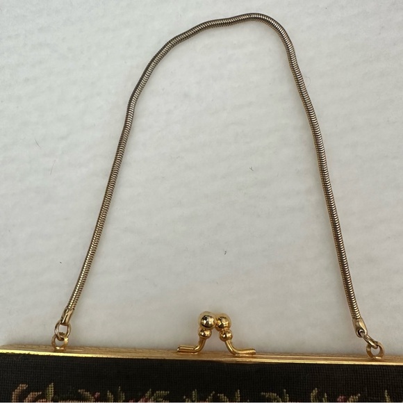 Vintage Micro Petit Point Floral Kiss Lock Hand Bag - Picture 13 of 13